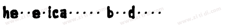 helveticaltpro bold字体转换